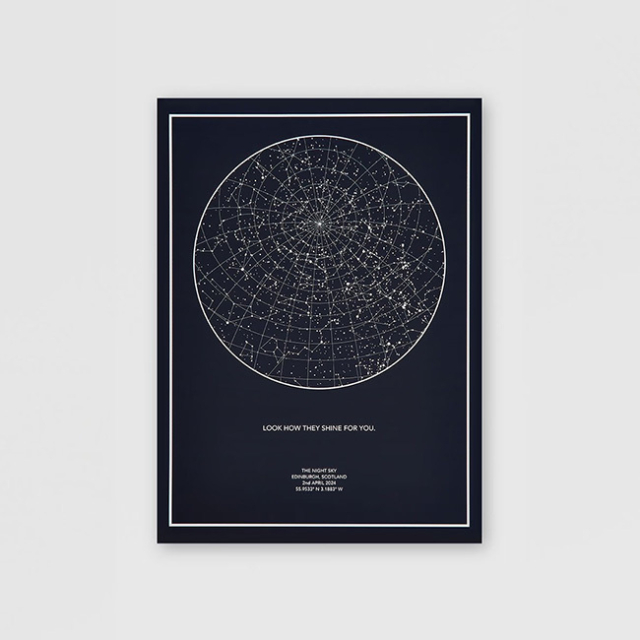 Nightsky Custom Star Map