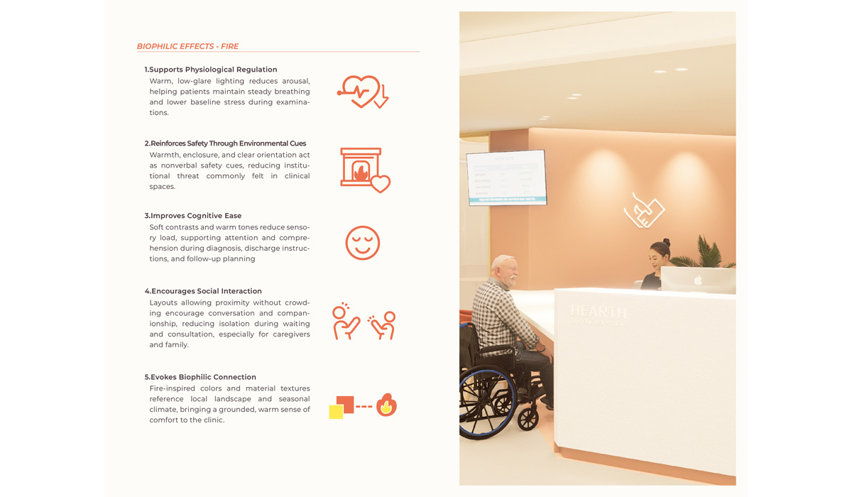 A warm, welcoming healthcare reception area features a smiling staff member and a patient in a wheelchair, emphasizing comfort and connection.