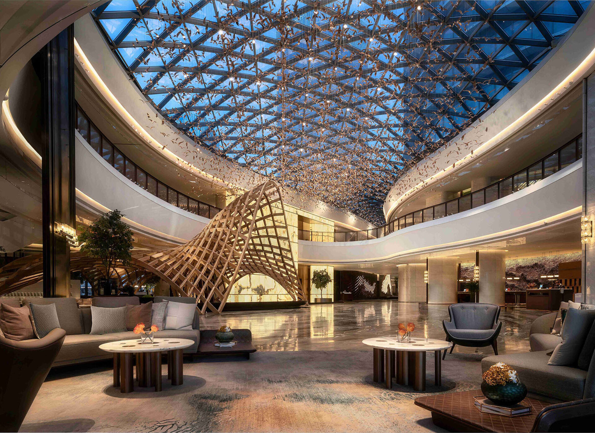 Wyndham Grand Shanxi Xiaohe Xincheng lobby