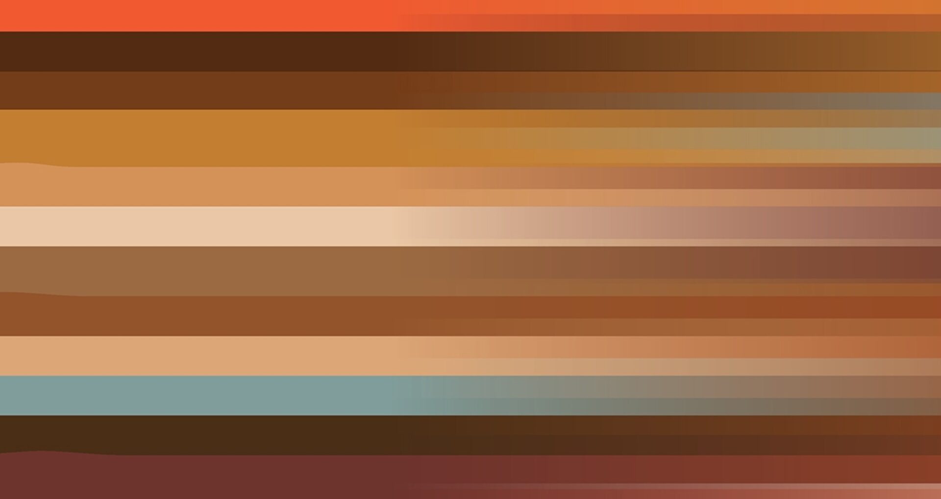 A gradient of horizontal stripes in warm tones of orange, brown, and beige, creating a soothing and harmonious visual effect.