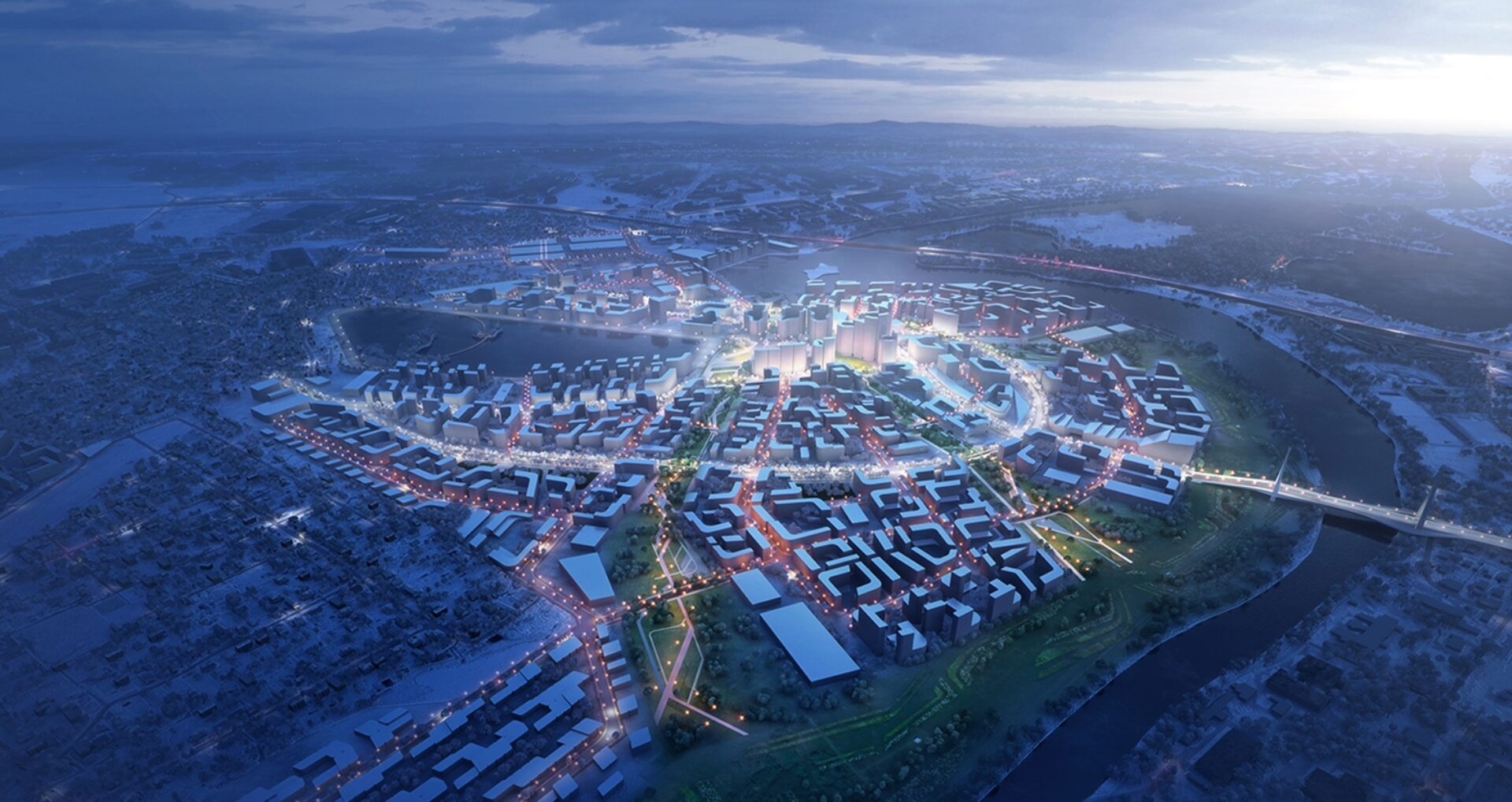 Hero1584 Rublyovo Arkhangelskoye Smart City 02 Render by Flying Architecture