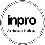 Logo features the text "inpro" prominently above the words "Architectural Products," set in a simple, modern design.